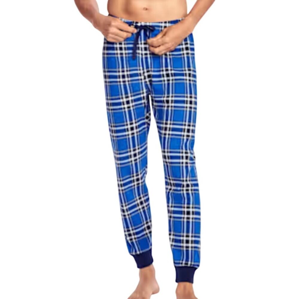 Childrens Place Plaid Thermal Pajama Pants Blue Plaid Medium